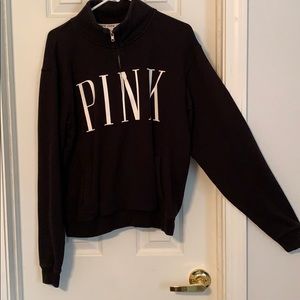 Black PINK quarter zip sweat shirt